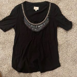Anthropologie beaded Deletta top, small.